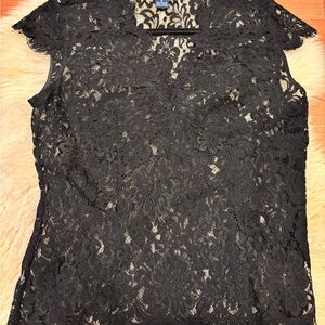 Elegant Black Lace Top